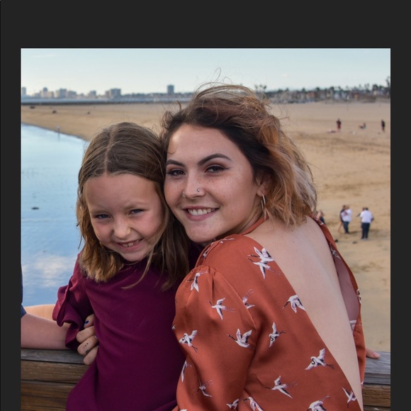 Silk crop top, open back - Picture 4 of 4